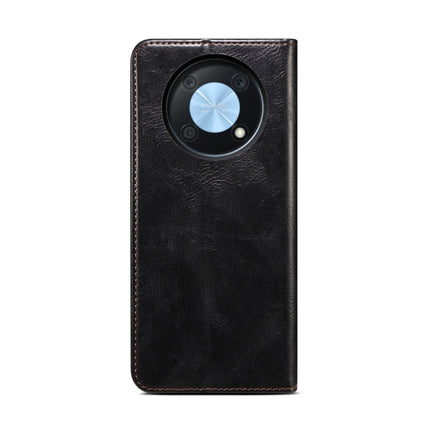 Oil Wax Crazy Horse Texture Leather Phone Case, For Huawei nova Y90 4G/Enjoy 50 Pro