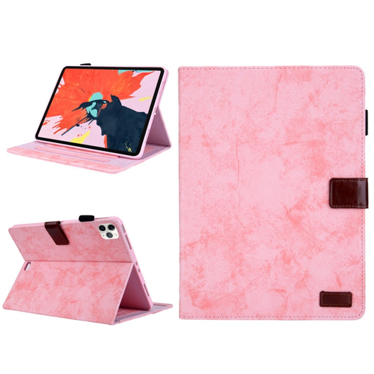 For iPad Pro 11 (2020) Marble Style Cloth Texture Tablet PC Protective Leather Case with Bracket & Card Slot