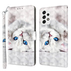 For Samsung Galaxy A33 5G / Reflection White Cat