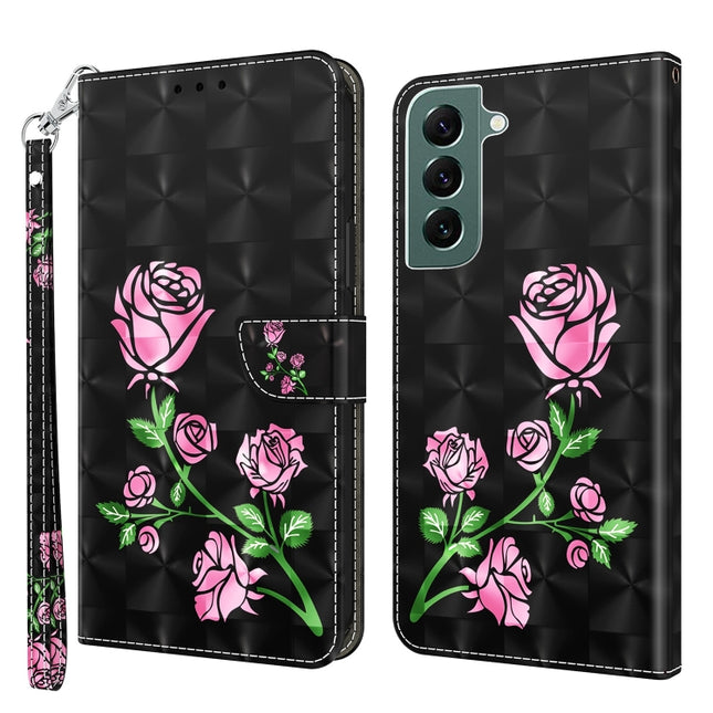 3D Painted Leather Phone Case, For Samsung Galaxy S22 5G, For Samsung Galaxy S22+ 5G, For Samsung Galaxy S22 Ultra 5G