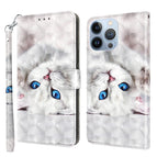 For iPhone 13 Pro / Reflection White Cat