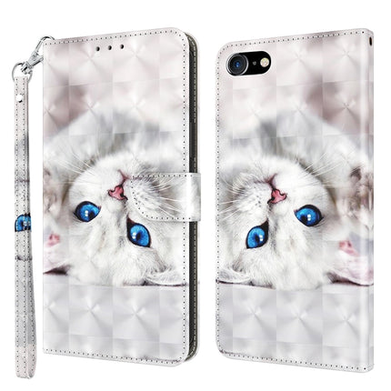3D Painted Leather Phone Case, For iPhone SE 2022 / SE 2020 / 8 / 7, For iPhone XR, For iPhone 8 Plus / 7 Plus