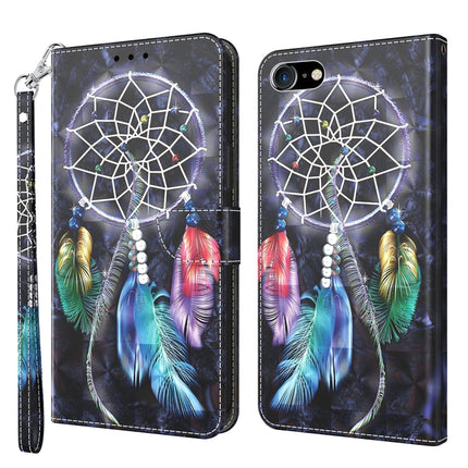 3D Painted Leather Phone Case, For iPhone SE 2022 / SE 2020 / 8 / 7, For iPhone XR, For iPhone 8 Plus / 7 Plus