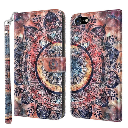 3D Painted Leather Phone Case, For iPhone SE 2022 / SE 2020 / 8 / 7, For iPhone XR, For iPhone 8 Plus / 7 Plus