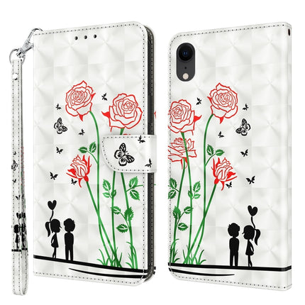 3D Painted Leather Phone Case, For iPhone SE 2022 / SE 2020 / 8 / 7, For iPhone XR, For iPhone 8 Plus / 7 Plus