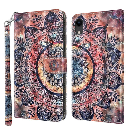 3D Painted Leather Phone Case, For iPhone SE 2022 / SE 2020 / 8 / 7, For iPhone XR, For iPhone 8 Plus / 7 Plus