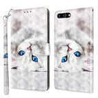For iPhone 8 Plus / 7 Plus / Reflection White Cat