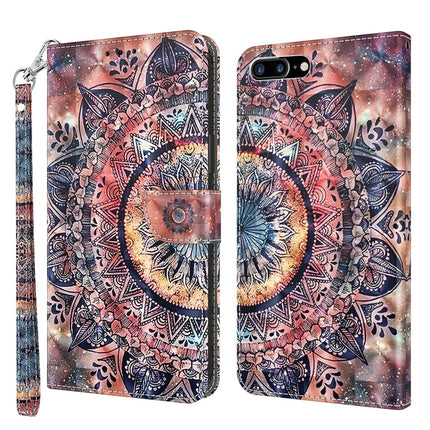 3D Painted Leather Phone Case, For iPhone SE 2022 / SE 2020 / 8 / 7, For iPhone XR, For iPhone 8 Plus / 7 Plus