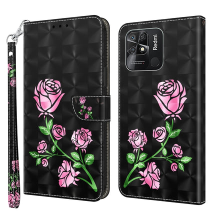 3D Painted Leather Phone Case, For Xiaomi Redmi 9, For Xiaomi Redmi 9A, For Xiaomi Redmi 10C Global