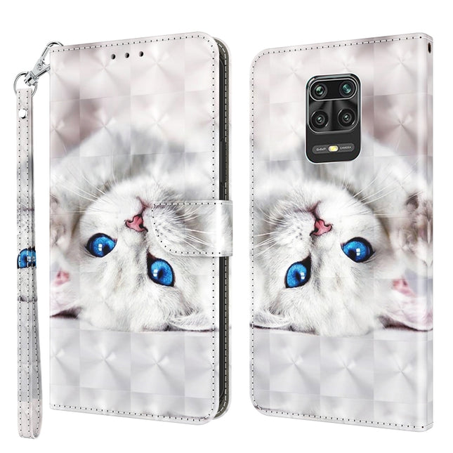 3D Painted Leather Phone Case, For Xiaomi Redmi Note 9 Pro / Note 9 Pro Max, For Xiaomi Redmi Note 9 / 10X 4G, For Xiaomi Redmi Note 11 5G / 4G Global