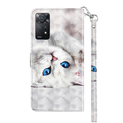 3D Painted Leather Phone Case, For Xiaomi Redmi Note 11 Pro 5G / 4G Global
