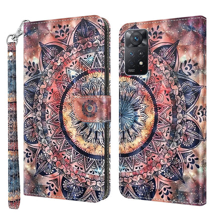 3D Painted Leather Phone Case, For Xiaomi Redmi Note 11 Pro 5G / 4G Global