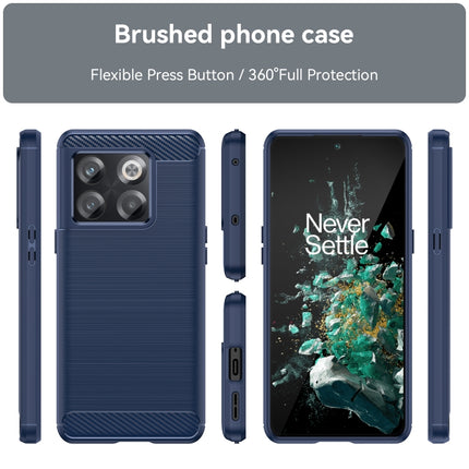 Brushed Texture Carbon Fiber TPU Phone Case, For OnePlus 10T, For OnePlus ACE Pro, For T-Mobile REVVL 6 5G