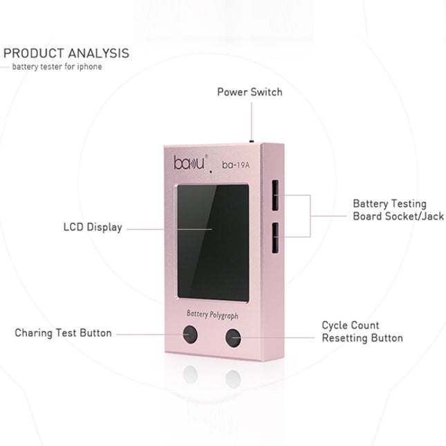 BAKU ba-19 Series Battery Polygraph for iPhone Battery