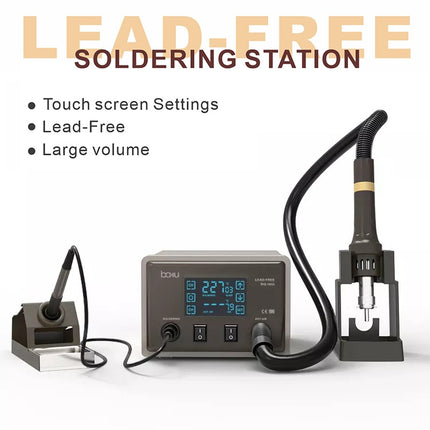 BAKU BA-9852 Digital ESD Hot Air Gun Soldering Station Welding Solder Iron