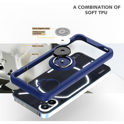 Q Shadow 1 Series TPU + PC Phone Case with Ring Holder, For Nothing Phone 1
