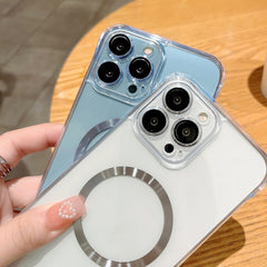 Frameless Glass CD MagSafe Case, For iPhone 14, For iPhone 14 Plus, For iPhone 14 Pro, For iPhone 14 Pro Max