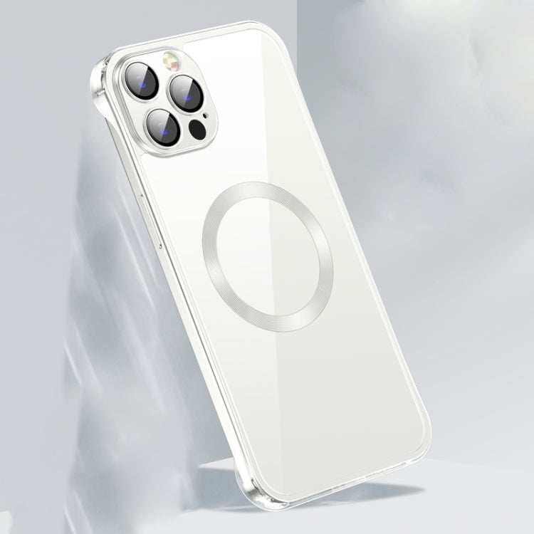Frameless Glass CD MagSafe Case, For iPhone 14, For iPhone 14 Plus, For iPhone 14 Pro, For iPhone 14 Pro Max