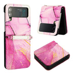 For Samsung Galaxy Z Flip3 5G / Pink Purple Gold LS001