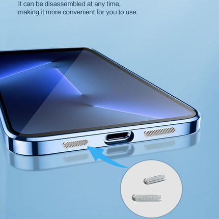 9D Plated Lens Film Clear Phone Case, For iPhone 14 Pro Max