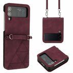 For Samsung Galaxy Z Flip3 5G / Wine Red