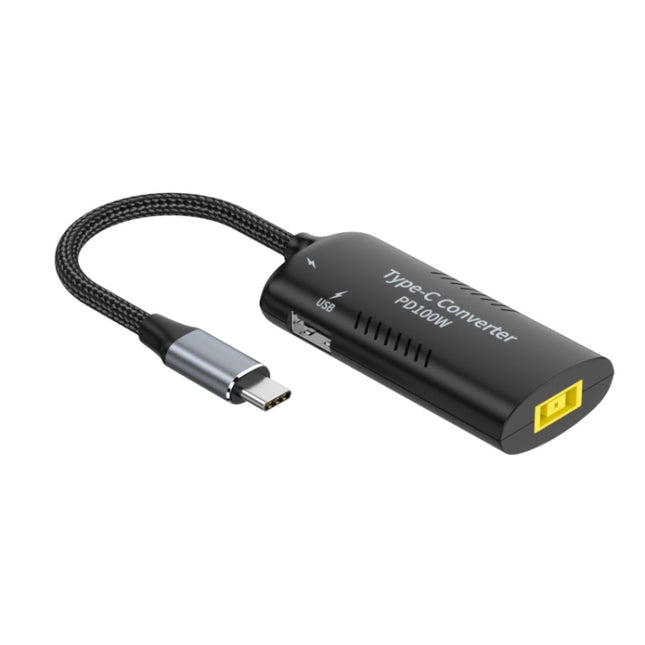 + Type-C + USB Female to Type-C Multifunction Apapter, DC5521 / 5525, DC7406, DC7909, Square Port