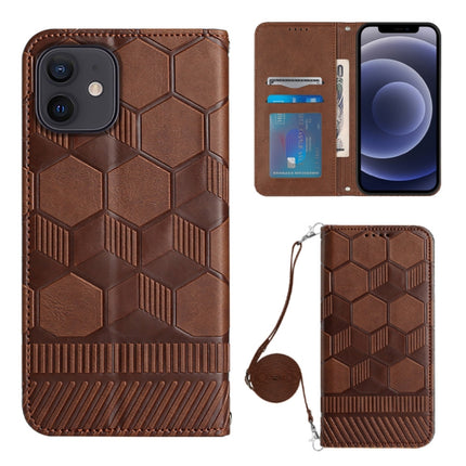 Crossbody Football Texture Magnetic PU Phone Case, For iPhone 12 Mini, For iPhone 12 Pro, For iPhone 12 Pro Max, For iPhone 13