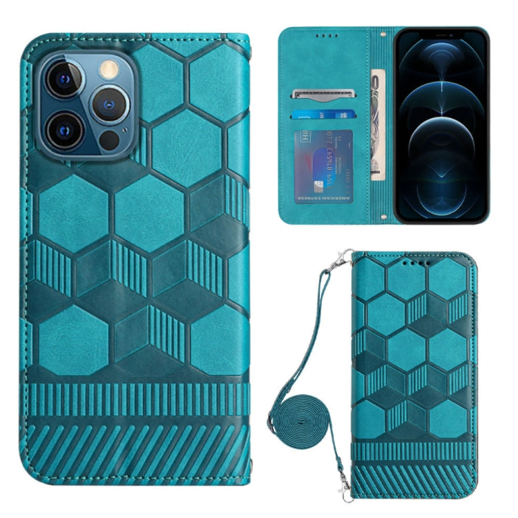 Crossbody Football Texture Magnetic PU Phone Case, For iPhone 12 Mini, For iPhone 12 Pro, For iPhone 12 Pro Max, For iPhone 13