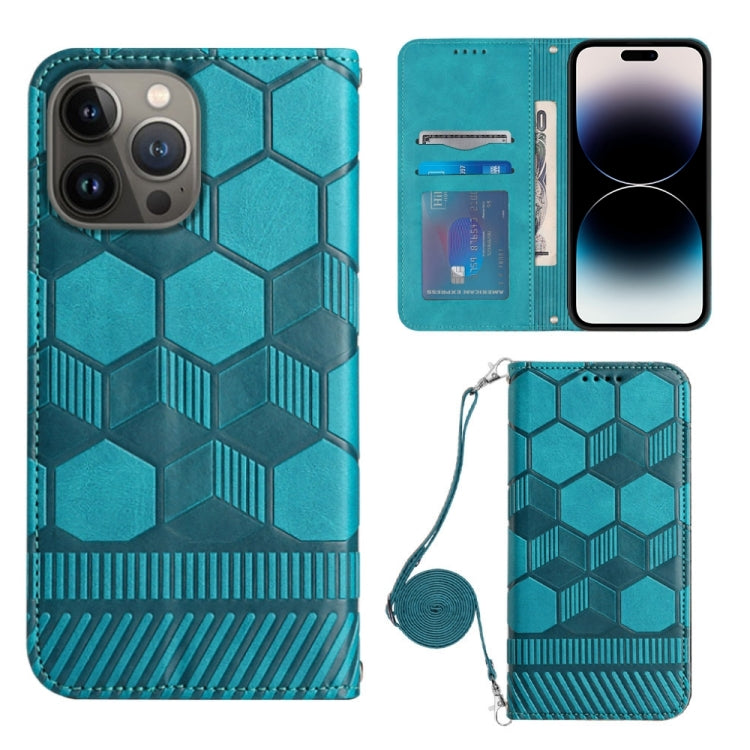 Crossbody Football Texture Magnetic PU Phone Case, For iPhone 14 Plus, For iPhone 14 Pro, For iPhone 14 Pro Max, For iPhone SE 2022/SE 2020/8/7