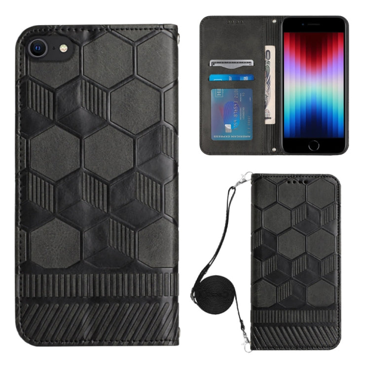 Crossbody Football Texture Magnetic PU Phone Case, For iPhone 14 Plus, For iPhone 14 Pro, For iPhone 14 Pro Max, For iPhone SE 2022/SE 2020/8/7