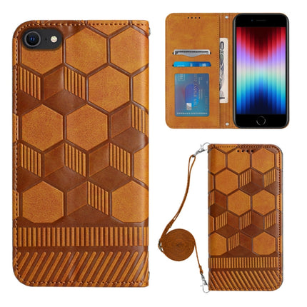 Crossbody Football Texture Magnetic PU Phone Case, For iPhone 14 Plus, For iPhone 14 Pro, For iPhone 14 Pro Max, For iPhone SE 2022/SE 2020/8/7