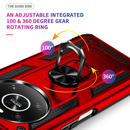 Shockproof TPU + PC Phone Case with 360 Degree Rotating Holder, For Honor X9, For Motorola Moto E32 4G