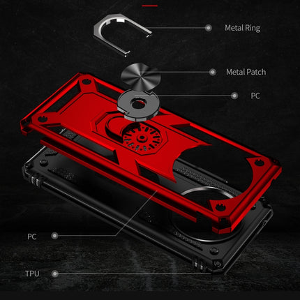 Shockproof TPU + PC Phone Case with 360 Degree Rotating Holder, For Honor X9, For Motorola Moto E32 4G