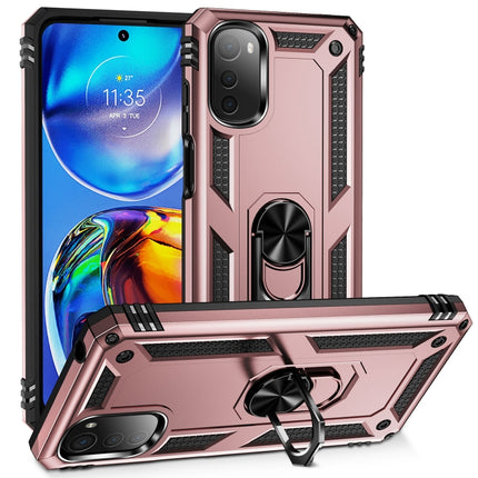 Shockproof TPU + PC Phone Case with 360 Degree Rotating Holder, For Honor X9, For Motorola Moto E32 4G