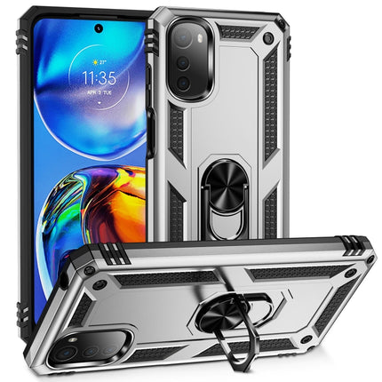 Shockproof TPU + PC Phone Case with 360 Degree Rotating Holder, For Honor X9, For Motorola Moto E32 4G
