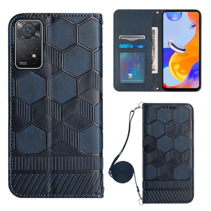 Crossbody Football Texture Magnetic PU Phone Case, For Xiaomi Redmi Note 11 Pro/Redmi Note 11 Pro 5G/Redmi Note 11 Pro+ India, For Xiaomi Poco M4 5G, For Xiaomi Poco M4 Pro 4G, For Xiaomi Poco X4 Pro 5G