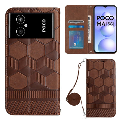 Crossbody Football Texture Magnetic PU Phone Case, For Xiaomi Redmi Note 11 Pro/Redmi Note 11 Pro 5G/Redmi Note 11 Pro+ India, For Xiaomi Poco M4 5G, For Xiaomi Poco M4 Pro 4G, For Xiaomi Poco X4 Pro 5G