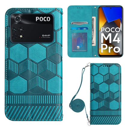 Crossbody Football Texture Magnetic PU Phone Case, For Xiaomi Redmi Note 11 Pro/Redmi Note 11 Pro 5G/Redmi Note 11 Pro+ India, For Xiaomi Poco M4 5G, For Xiaomi Poco M4 Pro 4G, For Xiaomi Poco X4 Pro 5G