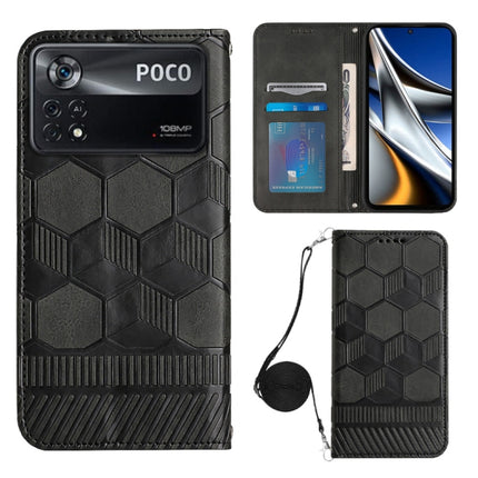Crossbody Football Texture Magnetic PU Phone Case, For Xiaomi Redmi Note 11 Pro/Redmi Note 11 Pro 5G/Redmi Note 11 Pro+ India, For Xiaomi Poco M4 5G, For Xiaomi Poco M4 Pro 4G, For Xiaomi Poco X4 Pro 5G