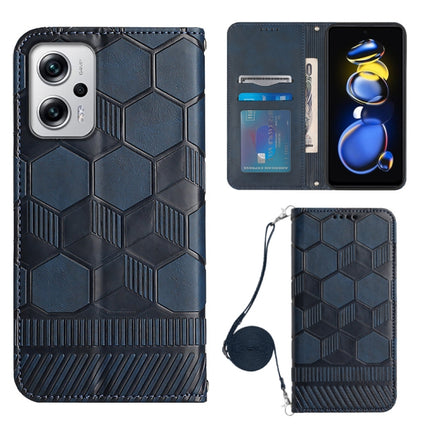 Crossbody Football Texture Magnetic PU Phone Case, For Xiaomi Redmi Note 11T Pro