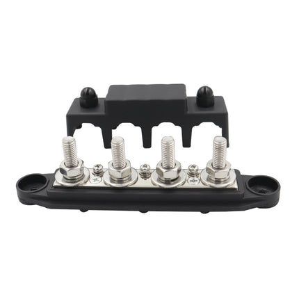 RV Ship High Current Power Distribution Terminal Block with Cover, Black M8 Stud, Red M8 Stud, Black M10 Stud, Red M10 Stud, 1 Pair Black & Red M8 Stud, 1 Pair Black & Red M10 Stud