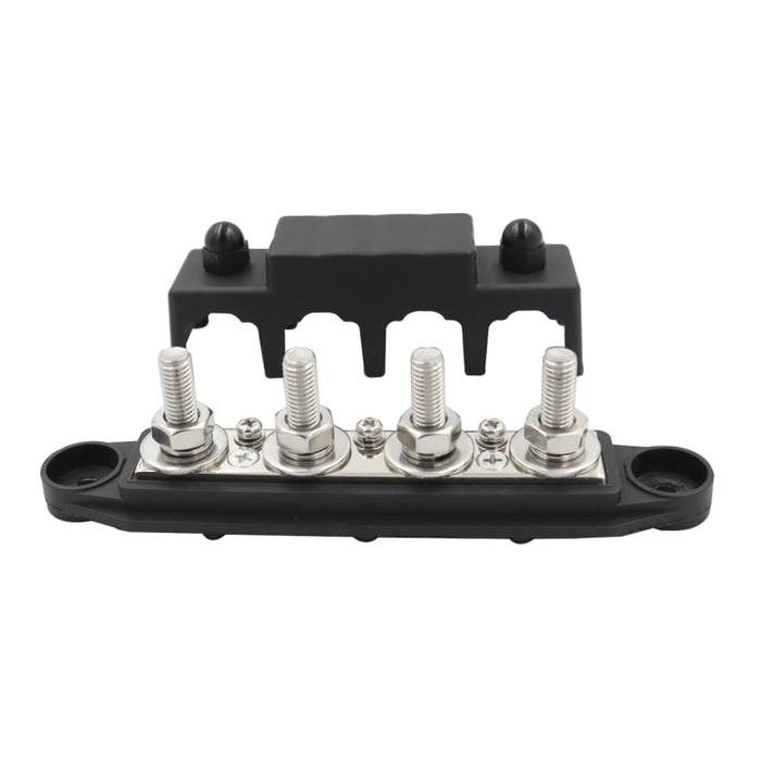 RV Ship High Current Power Distribution Terminal Block with Cover, Black M8 Stud, Red M8 Stud, Black M10 Stud, Red M10 Stud, 1 Pair Black & Red M8 Stud, 1 Pair Black & Red M10 Stud