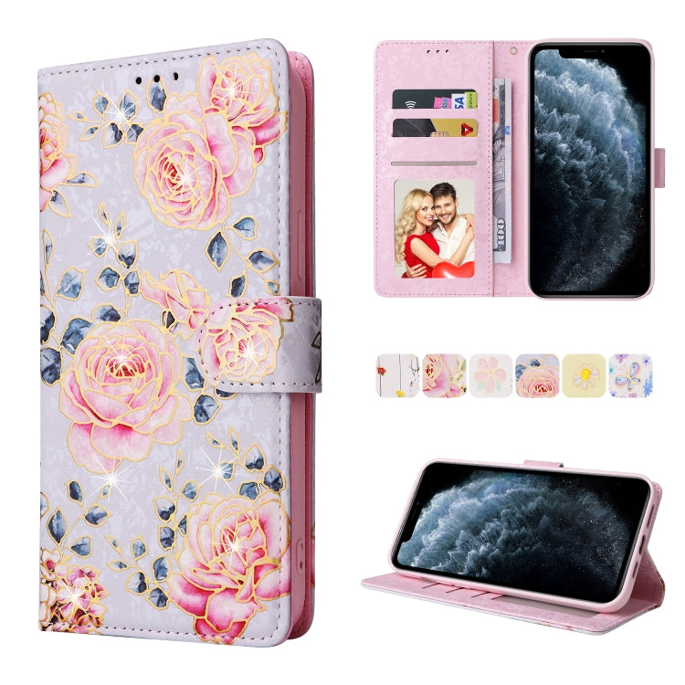 Bronzing Painting RFID Leather Case, For iPhone 11 Pro, For iPhone 11 Pro Max, For iPhone XS Max, For iPhone XR