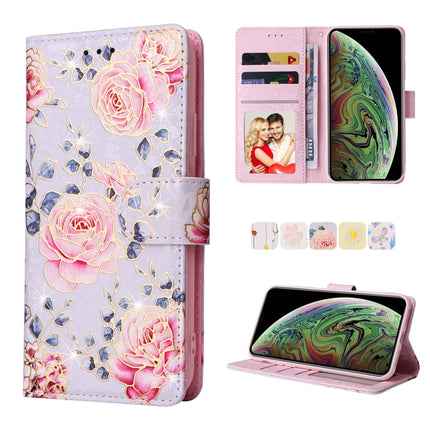 Bronzing Painting RFID Leather Case, For iPhone 11 Pro, For iPhone 11 Pro Max, For iPhone XS Max, For iPhone XR