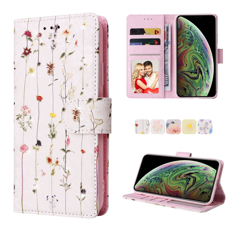 Bronzing Painting RFID Leather Case, For iPhone 11 Pro, For iPhone 11 Pro Max, For iPhone XS Max, For iPhone XR