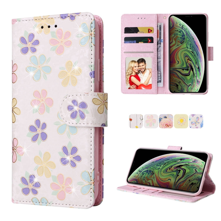 Bronzing Painting RFID Leather Case, For iPhone 11 Pro, For iPhone 11 Pro Max, For iPhone XS Max, For iPhone XR
