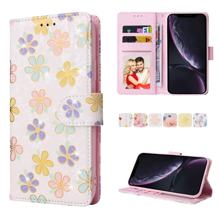 Bronzing Painting RFID Leather Case, For iPhone 11 Pro, For iPhone 11 Pro Max, For iPhone XS Max, For iPhone XR