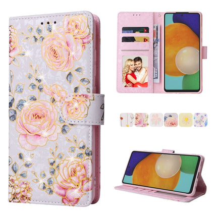 Bronzing Painting RFID Leather Case, For Samsung Galaxy A53 5G, For Samsung Galaxy A52 5G, For Samsung Galaxy A51, For Samsung Galaxy A33 5G