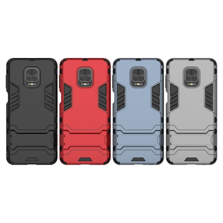 Shockproof PC + TPU Protective Case with Invisible Holder, For Xiaomi Redmi Note 9 Pro Max