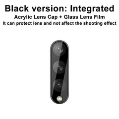 imak Integrated Rear Camera Lens Tempered Glass Film with Lens Cap Black Version, For Samsung Galaxy Z Fold4 5G
